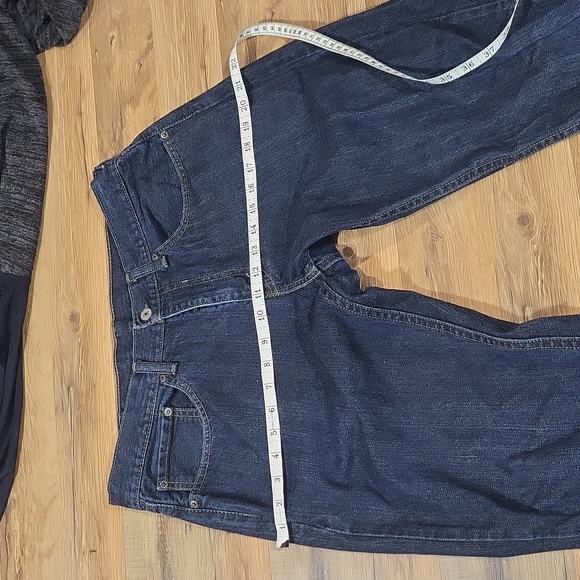 LEVI'S 559 Relaxed Fit Straight Leg Blue Denim Jeans 32x34 - Picture 13 of 15